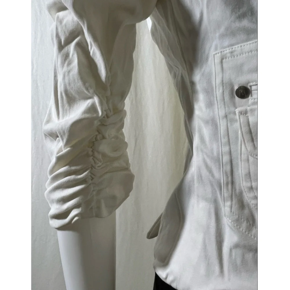 Marciano White Blazer 3/4 Sleeves Size S